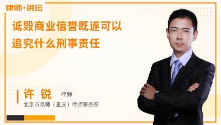 诋毁商业信誉既遂可以追究什么刑事责任